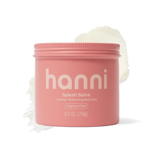 HANNI Splash Salve Body Mask, In-Shower Moisturizer with Coconut, Jojoba, Shea Butter & Glycerin, Deep Conditioning for All Skin Types, FRAGRANCE-FREE, 250 mL / 8.8 oz | Amazon (US)