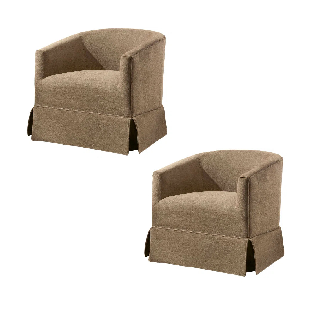 Upholstered Swivel Barrel Chair | Wayfair North America