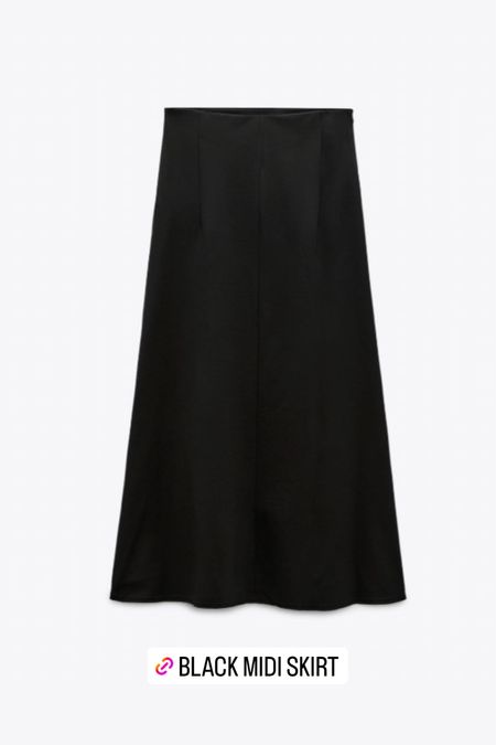 Black midi skirt, black matching set, coord set, zara outfit

#LTKSeasonal #LTKFind #LTKstyletip