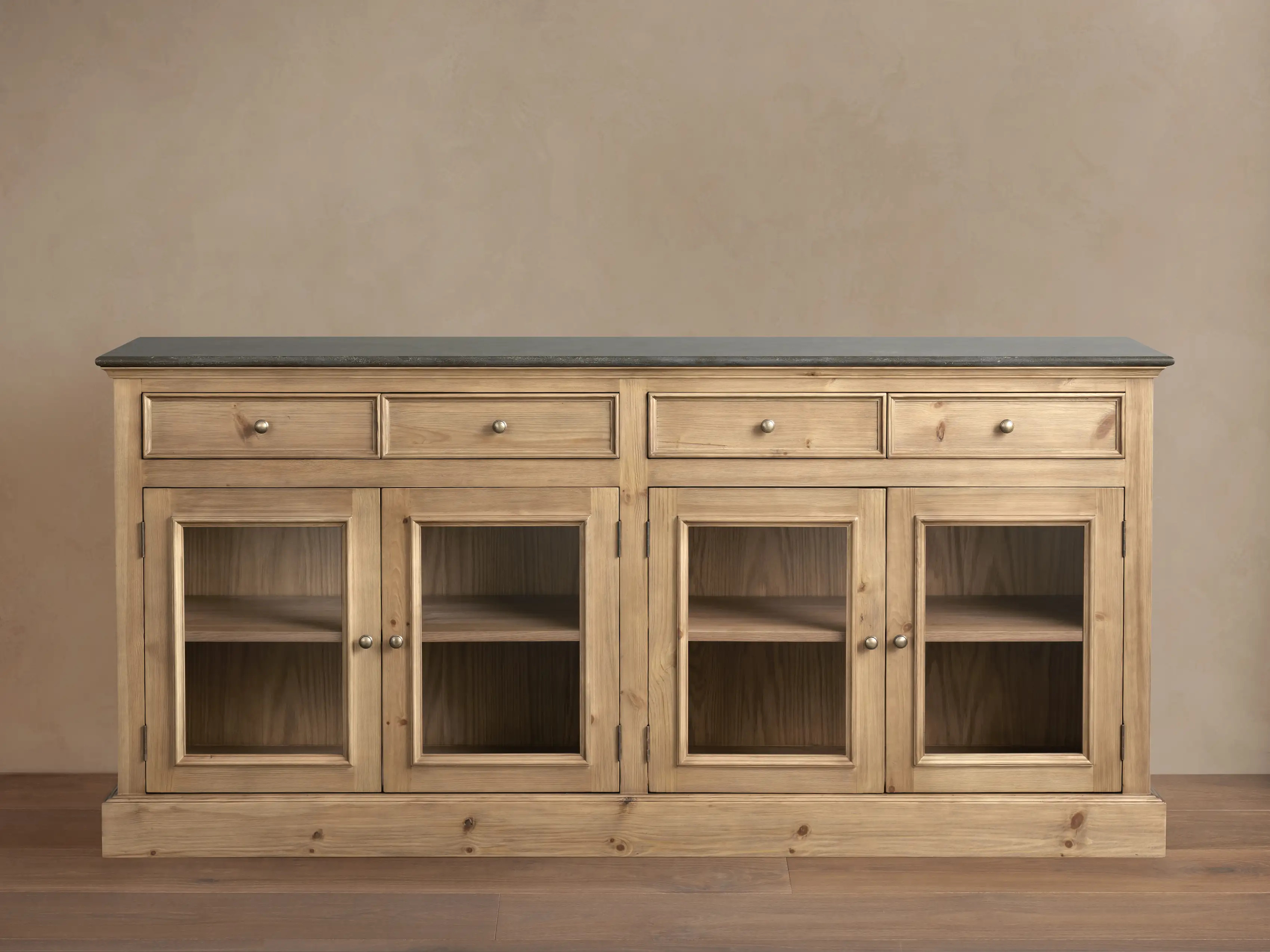 Kensington Glass Buffet in Honey | Arhaus