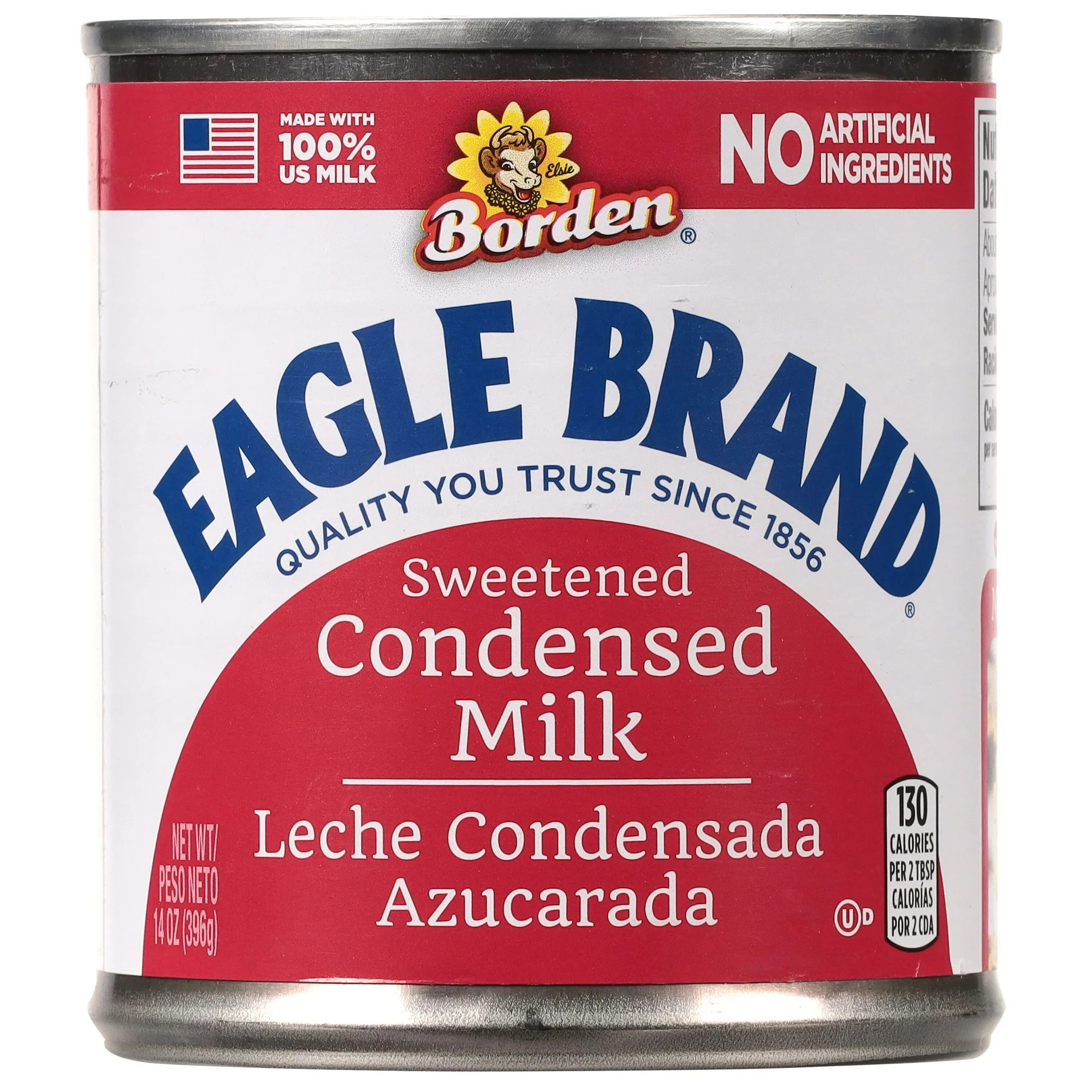 Eagle Brand Sweetened Condensed Milk, 100% US Milk, Gluten Free, 14 fl oz Can - Walmart.com | Walmart (US)