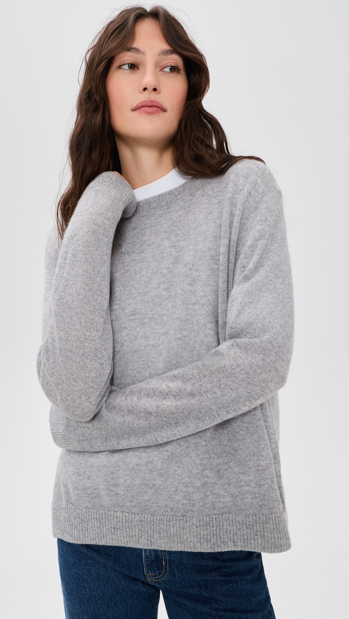Cashmere Boyfriend Sweater - Granite | Shopbop