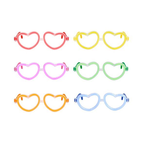 6ct Glow Stick Kids Valentine's Day Glasses - Spritz™ | Target