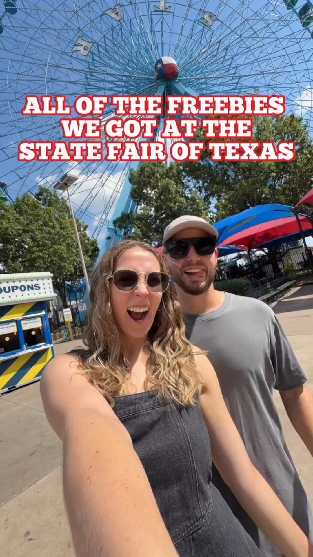 Freebies we got from the Texas State Fair🤠 tagging the full fair outfit both my husband and I wore for our State Fair OOTD🤩

#LTKTravel #LTKTall #LTKFindsUnder100
