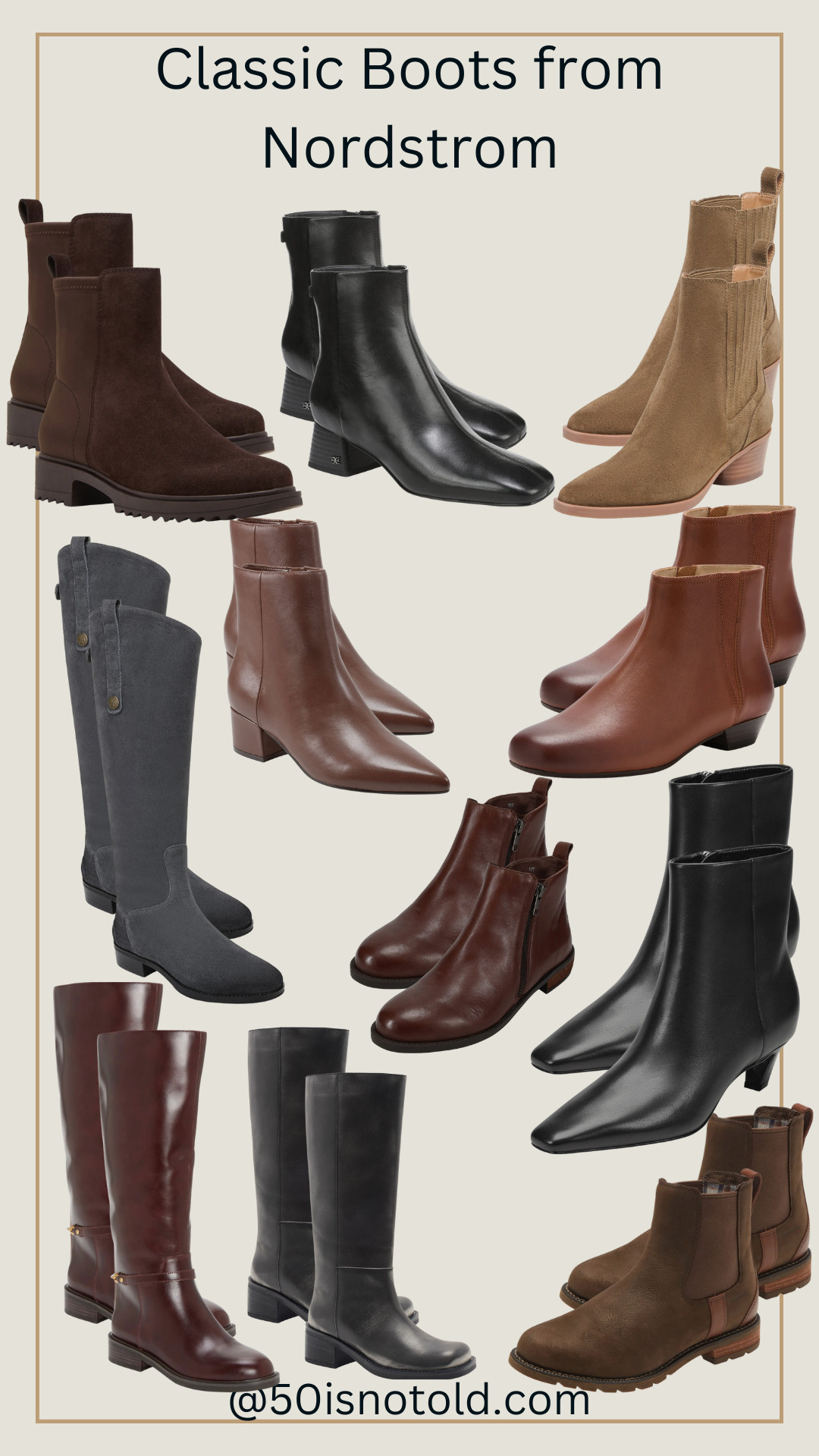 These Nordstrom boots are timeless, comfortable, and easy to wear with jeans, dresses, and everyday outfits. Great styles you’ll pull out season after season. 

 #LTKOver40 #LTKFindsUnder100