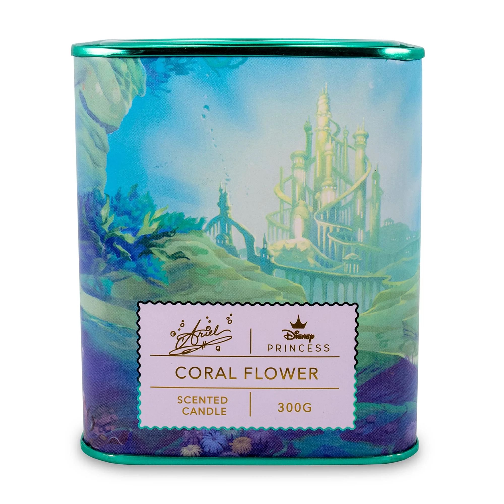 Disney Princess Home Collection 11-Ounce Scented Tea Tin Candle | Ariel | Toynk