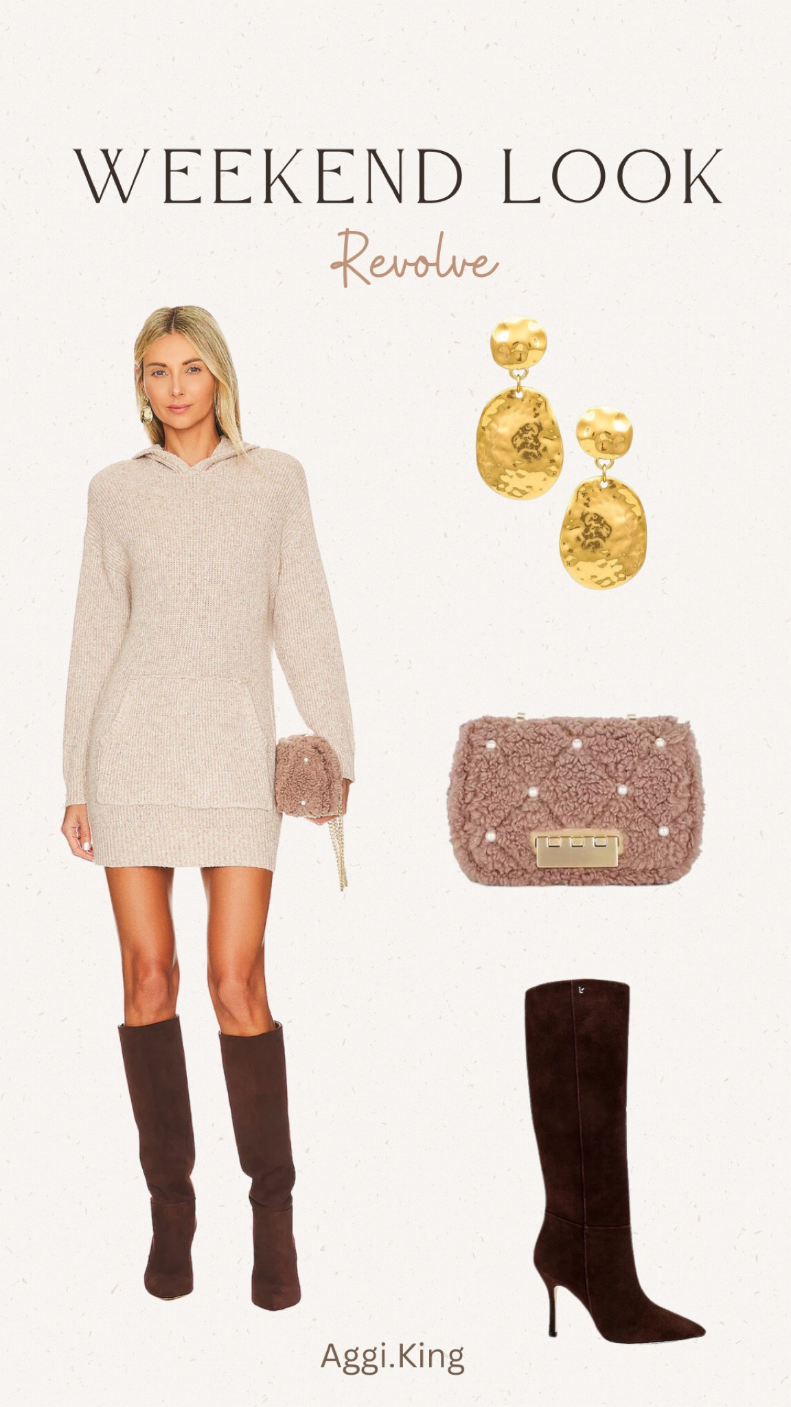 Casual weekend look from. Revolve

#revolve #weekendlook #sweaterdress #boots 

#LTKstyletip #LTKGiftGuide #LTKFind