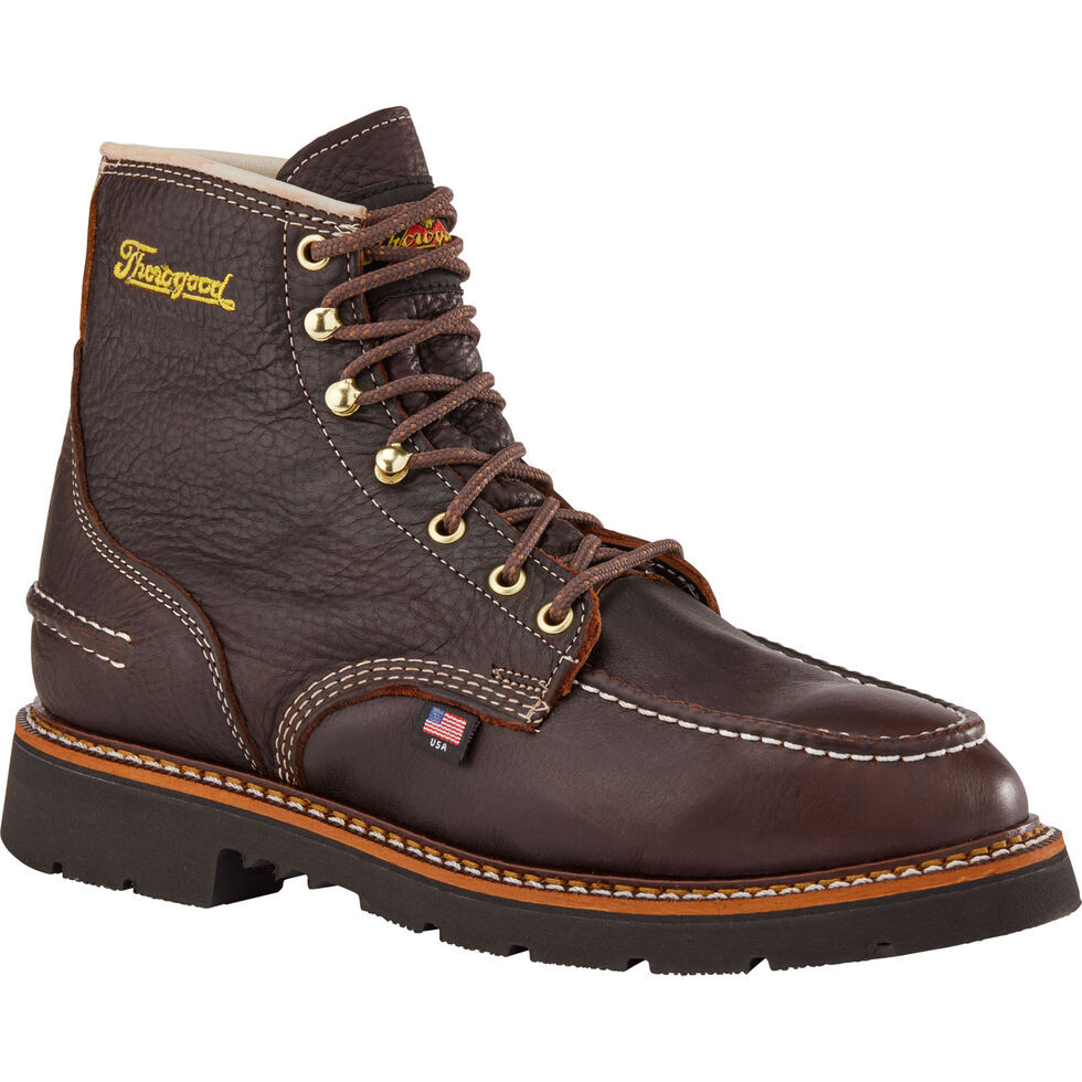 Men's Thorogood 6" Waterproof Moc Toe Boots | Duluth Trading Company