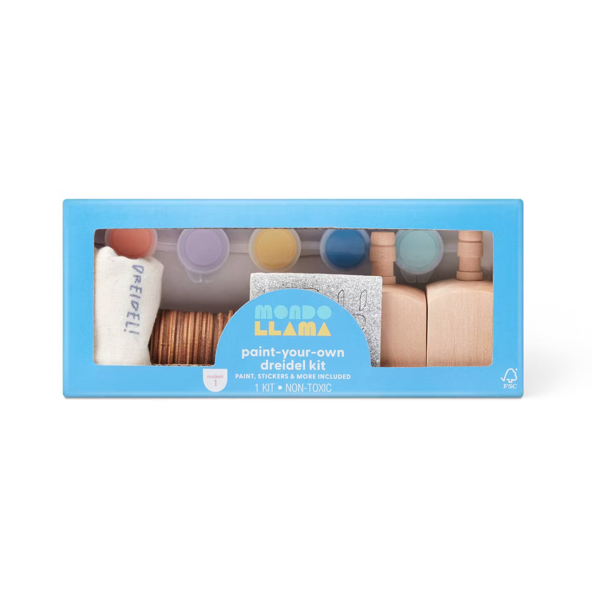 Hanukkah Craft Create-Your-Own Dreidel Kit - Mondo Llama™ | Target