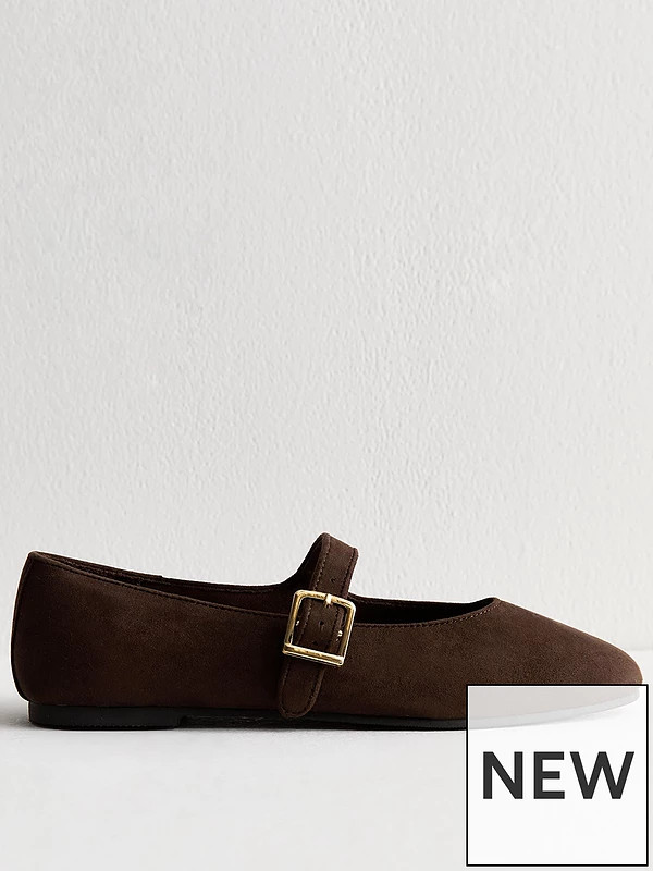 New Look C S Joburg High Vamp Mary Jane - Brown | Very (UK)
