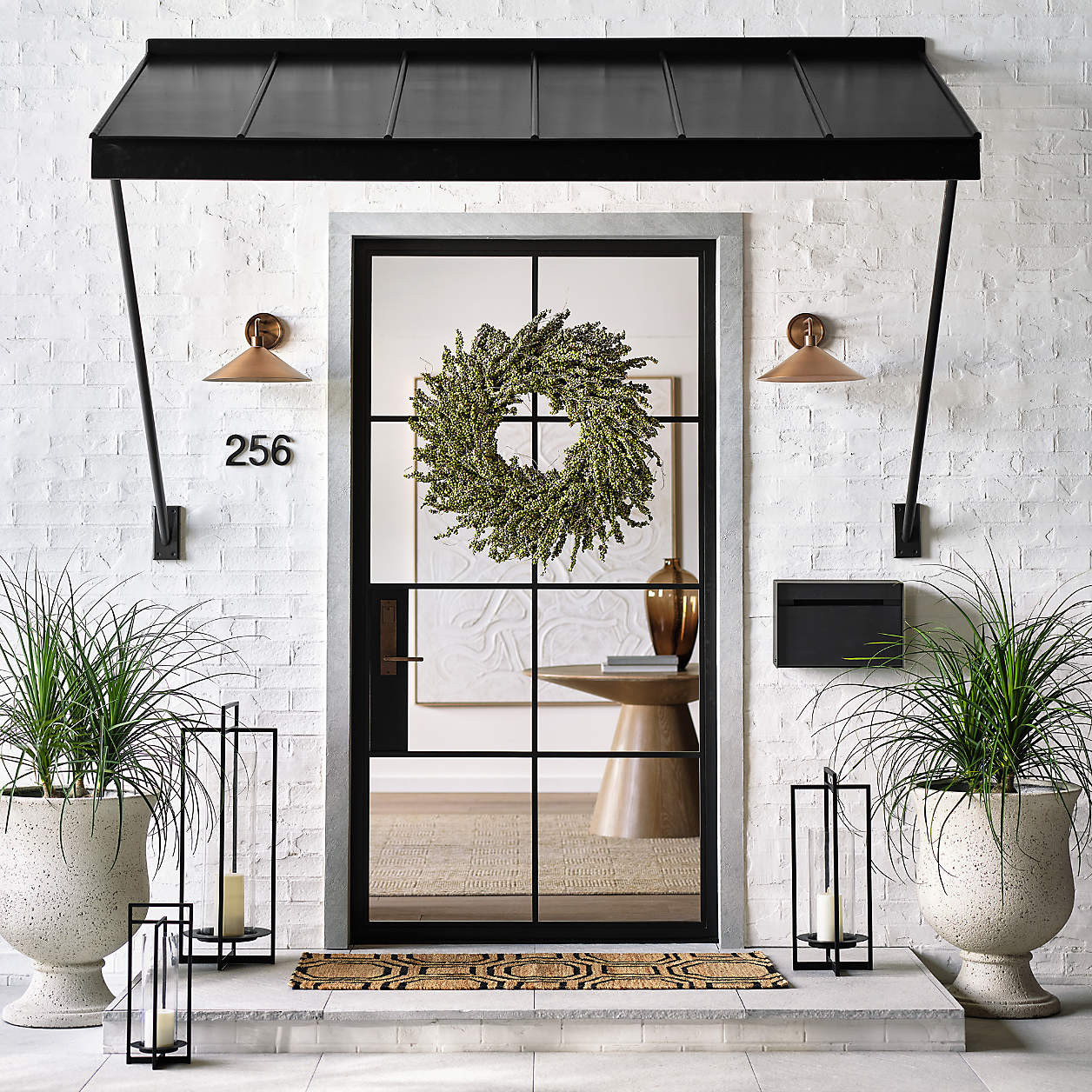 Faux Green Mini Berry Wreath 32" + Reviews | Crate & Barrel | Crate & Barrel