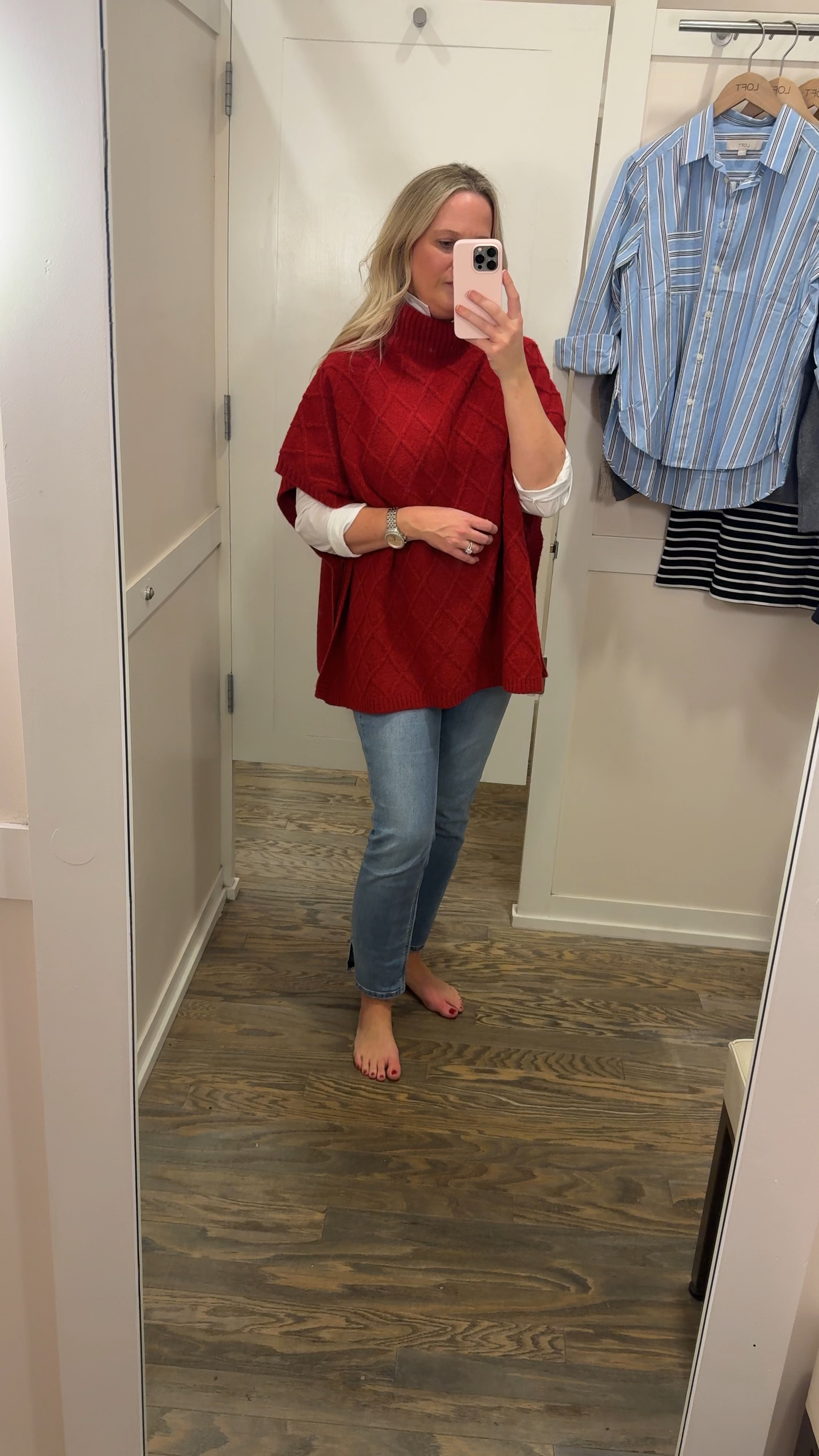 Love a red poncho for winter! I’ve paired it with a white button down and you also wear it with a white tee.

Work wear, work outfits, winter fashion, winter sweaters, winter turtlenecks, red sweaters, Valentine’s Day, valentines outfit, red sweaters, ponchos

#LTKWatchNow #LTKSaleAlert #LTKSeasonal