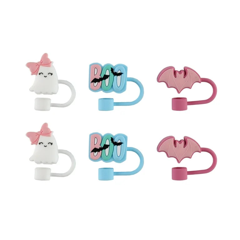 CWC 6 PC STRAW TOPPERS GHOSTWHIT | Walmart (US)