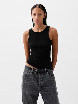Modern Rib Halter Tank Top | Gap (US)