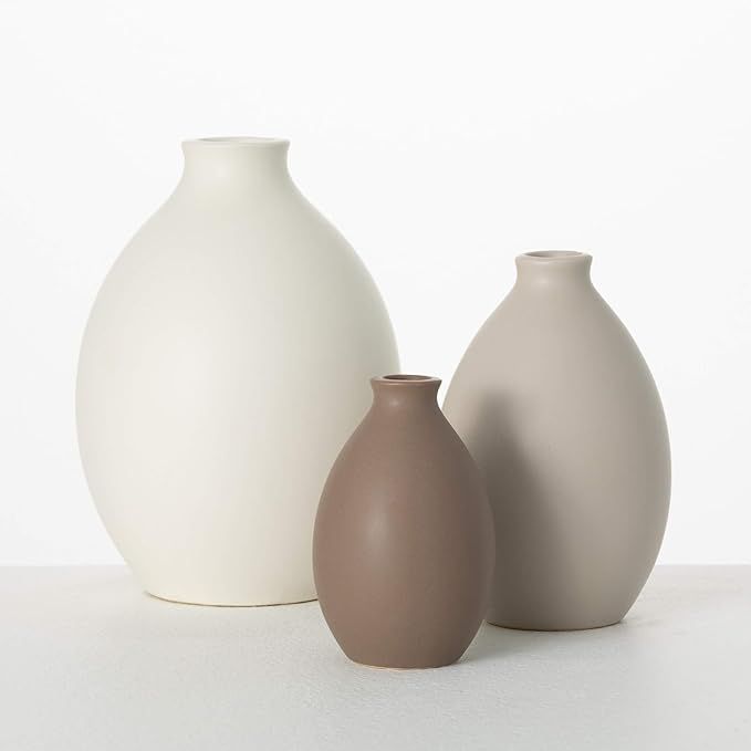 Sullivans Multicolored Ceramic Flower Vase, Modern Home Decor, Vases for Flowers, Vases for Cente... | Amazon (US)