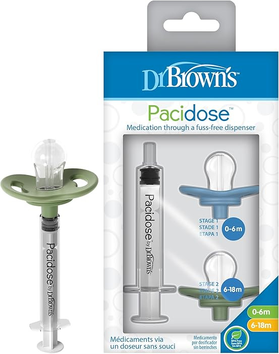 Dr. Brown's Pacidose Liquid Medicine Dispenser for Babies and Toddlers, Oral Syringe and Two Bulb... | Amazon (US)