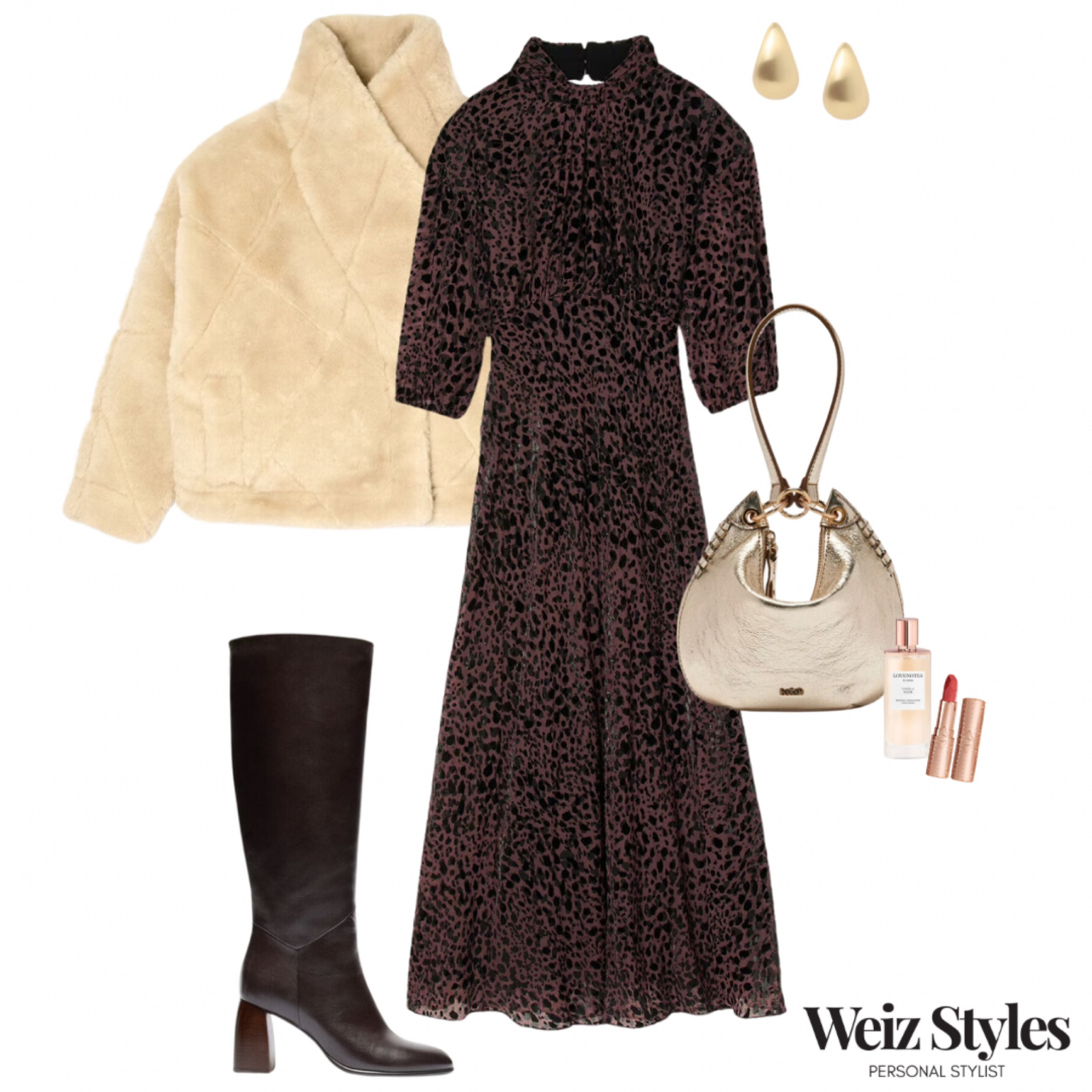 This stunning dress with its subtle leopard print is a perfect pick for the Winter season. Style it with chic knee-high boots, a cosy jacket and gold accessories for a look that’s effortlessly fabulous ✨

Head to www.weizstyles.com to find out how I can help you on your style journey 💖

Louise x

Personal stylist, styling, ootd, neutral aesthetic, London, Weiz styles, shopping, outfit of the day, uk, confident, handbag, bag, perfume, fragrance, lipstick, lip, elevate your style, feel good, flat lay, shopping, high street, designer, ltk, autumn, autumnal, winter, leopard print, dress, boots, knee high, gold, warm, cosy, heels, Christmas day outfit, chic, elegant, sophisticated, feminine, effortless, faux fur, snuggled, gold, metallic, handbag, bash, lipstick, John Lewis, pink, red, Charlotte tilbury, make up, perfume, hoops, M&S, marks and Spencer, midi dress, fabulous, clutch, party, occaisonwear, special occasion, festive, fashion 


#LTKwinter #LTKpartywear #LTKuk