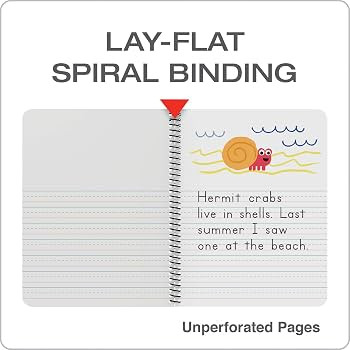 Oxford Primary Spiral Notebooks, Writing/Drawing Practice, Pre-K, K-2, Durable Plastic Covers, Wr... | Amazon (US)