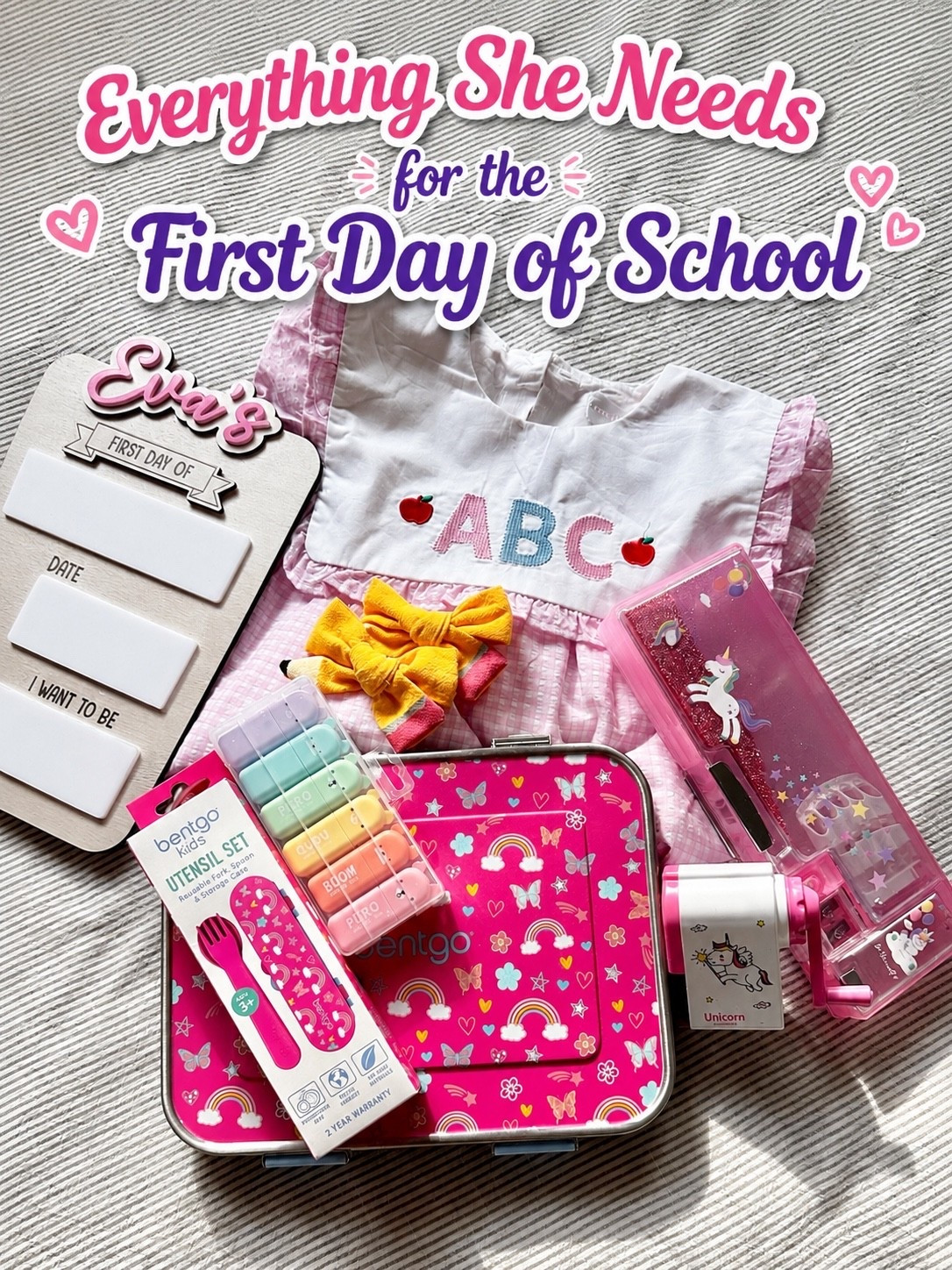 ✨ First day of school favorites! Everything she needs for a cute, organized, and confident start to the school year. 🎀📚🍎 #BackToSchool #LTKKids #SchoolEssentials

#LTKootd #LTKKids #LTKgrwm