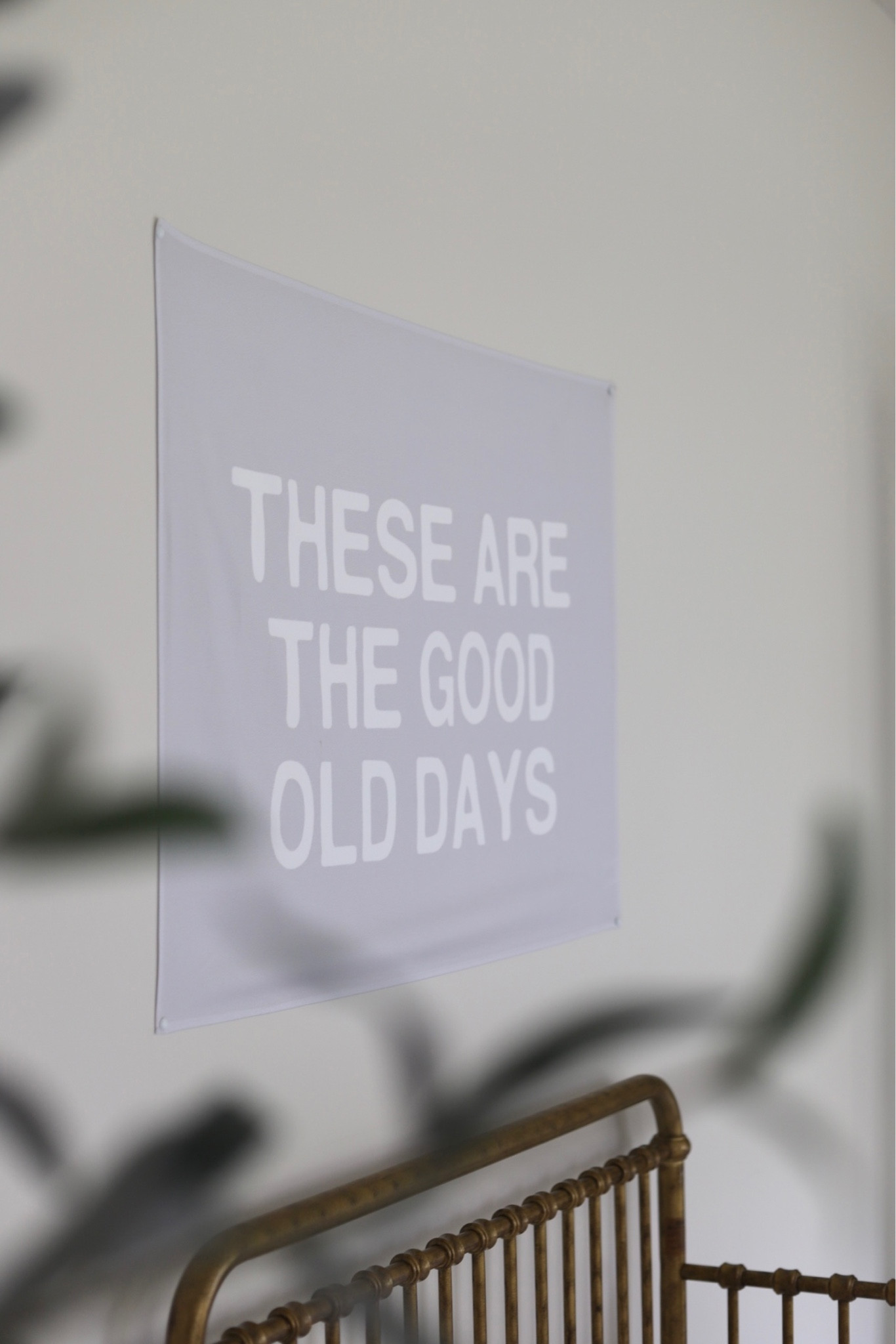 Etsy These Are The Good Old Days banner for nursery or playroom 