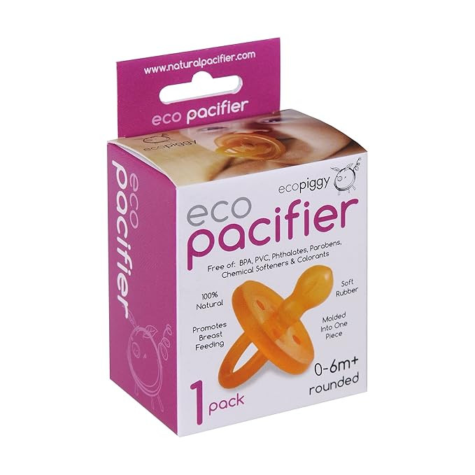 Ecopacifier Natural Rubber Pacifier Round 0-6m (1pk) | Amazon (US)
