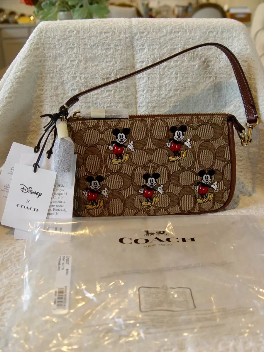 NWT Disney X Coach Nolita 19 Purse Signature Jacquard With Mickey Mouse CN507 | eBay US