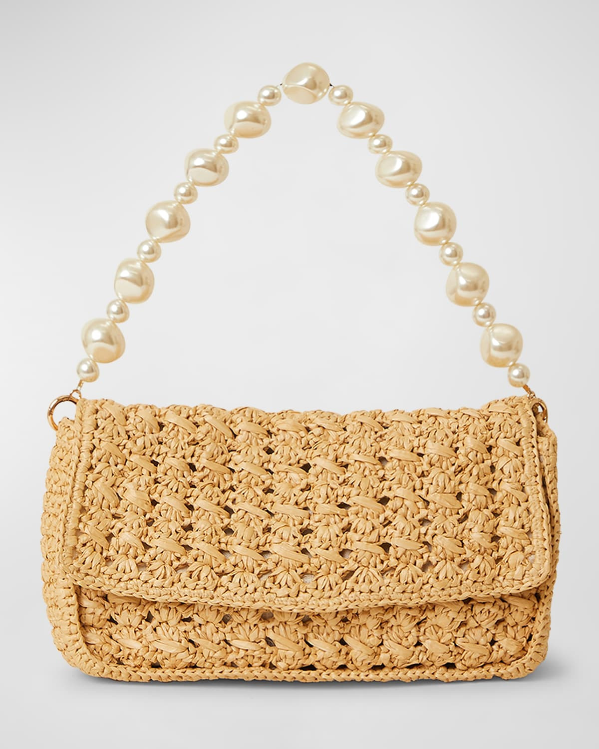 Shiloh Pearly Flap Shoulder Bag | Neiman Marcus
