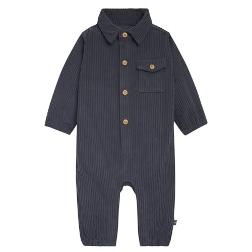 Modern Moments by Gerber Baby Boys' Corduroy Romper, Indigo, 24 Months | Amazon (US)