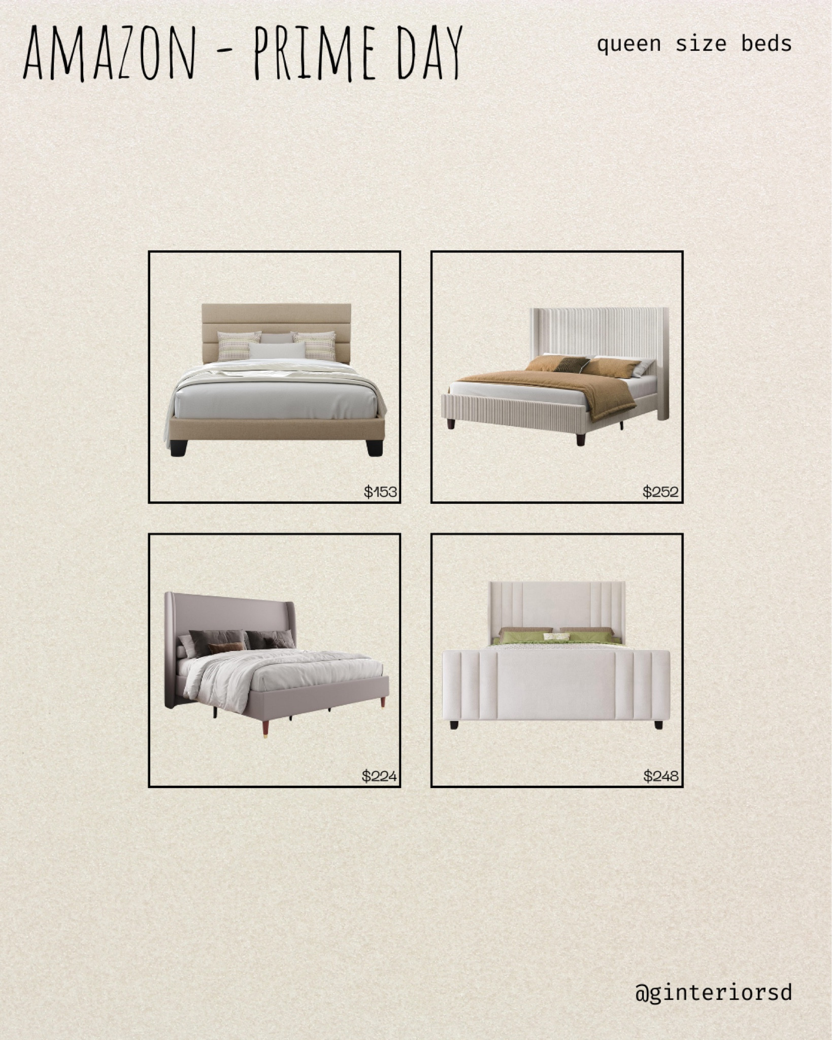 Amazon Prime Day - Queen Beds

#LTKStyleTip #LTKHome #LTKSummerSales