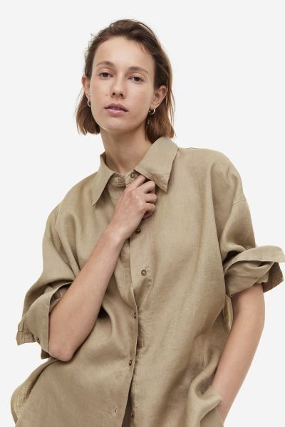 Linen shirt | H&M (UK, MY, IN, SG, PH, TW, HK)