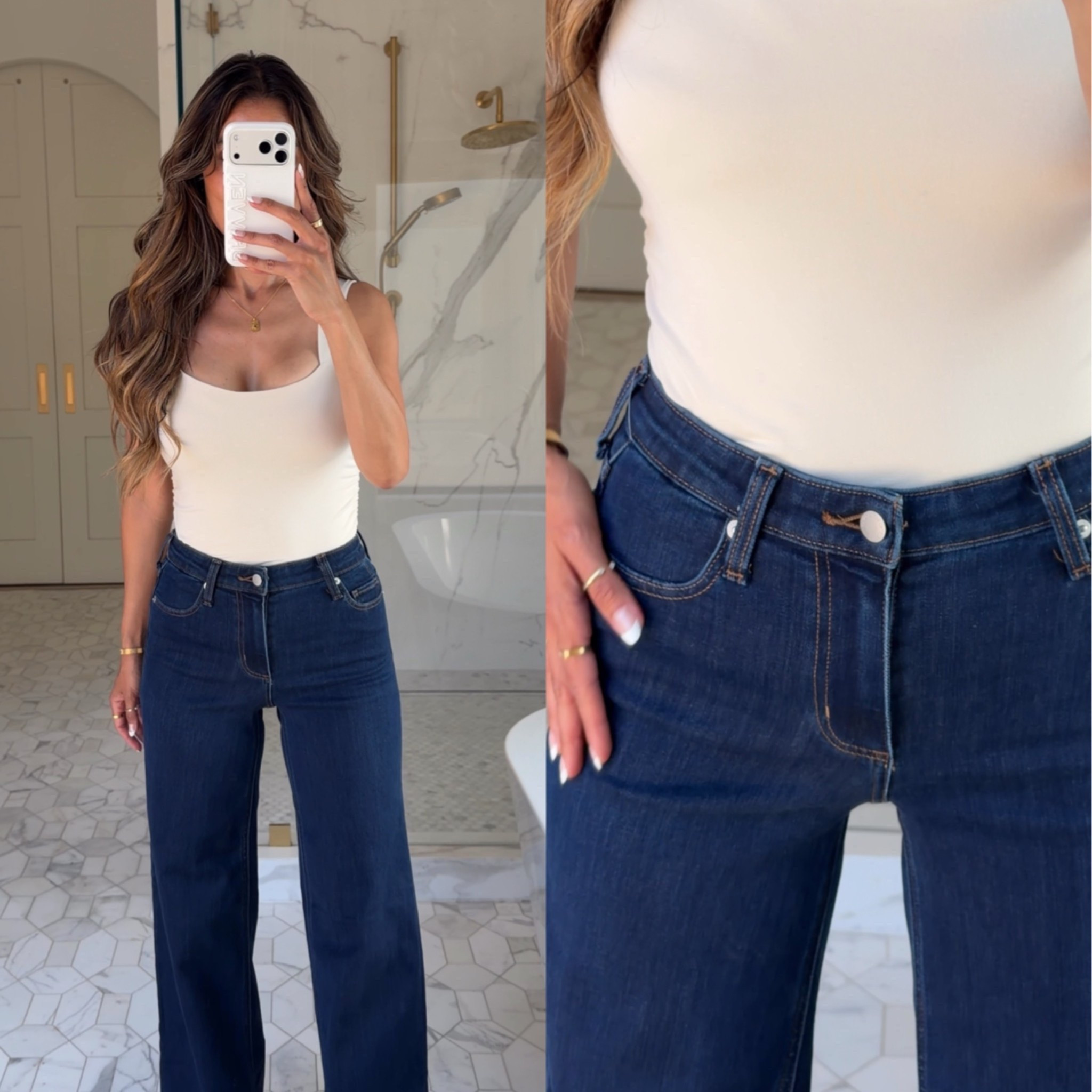 Scroll to shop! The perfect wide jeans that give luxe but without the price tag! Follow for more! Xo!!

#LTKOver40 #LTKootd #LTKgrwm