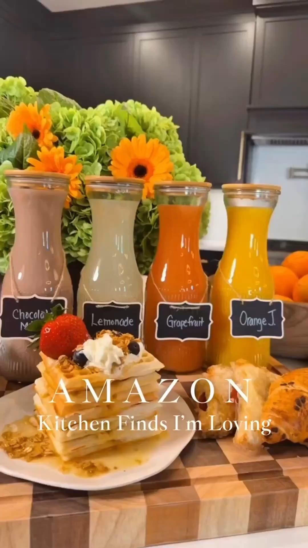 A few Amazon kitchen finds I’m loving right now 🤎✨ Glass carafe bottles with bamboo lids, a mini waffle maker, an aesthetic knife set, and stainless steel nesting bowls with lids. Chic, practical, and budget-friendly upgrades that make everyday cooking feel luxe! 🥰

#founditonamazon #amazonpartner #aestheticknifeset #kitchenorganization #mixingbowls #kitchenfinds #nestingbowls #classicwafflemaker #carafebottles #cocktailbar #juicebar #amazonhome #homeaesthetic
 

#LTKHome #LTKFindsUnder100 #LTKSeasonal