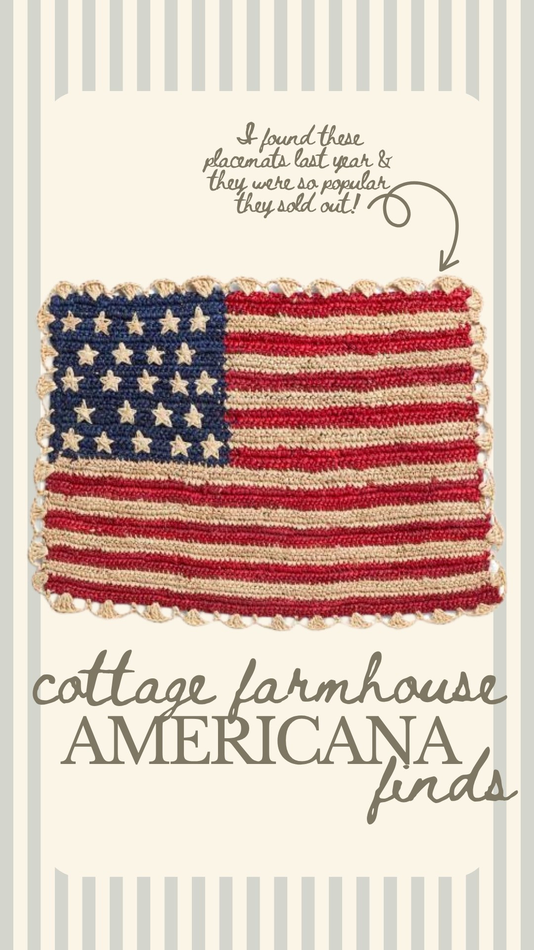 The prettiest placemats!!! Great for a table or to frame on the wall! They are just too good! 🇺🇸

#LTKSaleAlert #LTKHome #LTKSeasonal