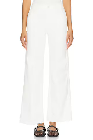 PAIGE Anessa Wide Leg in Tonal Ecru from Revolve.com | Revolve Clothing (Global)