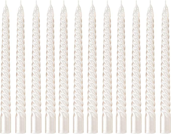 Tall Metallic Taper Spiral Taper Candle Candles - 10Inch Metallic, Dripless,wist Taper Candle, Sp... | Amazon (US)