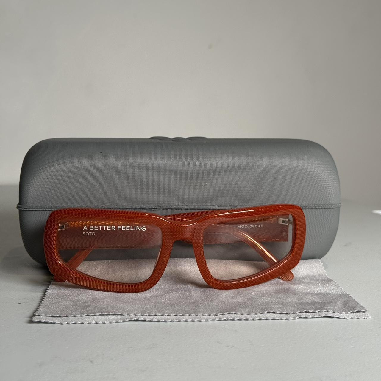 Gentle Monster Women's Square Sunglasses - Orange | Depop US