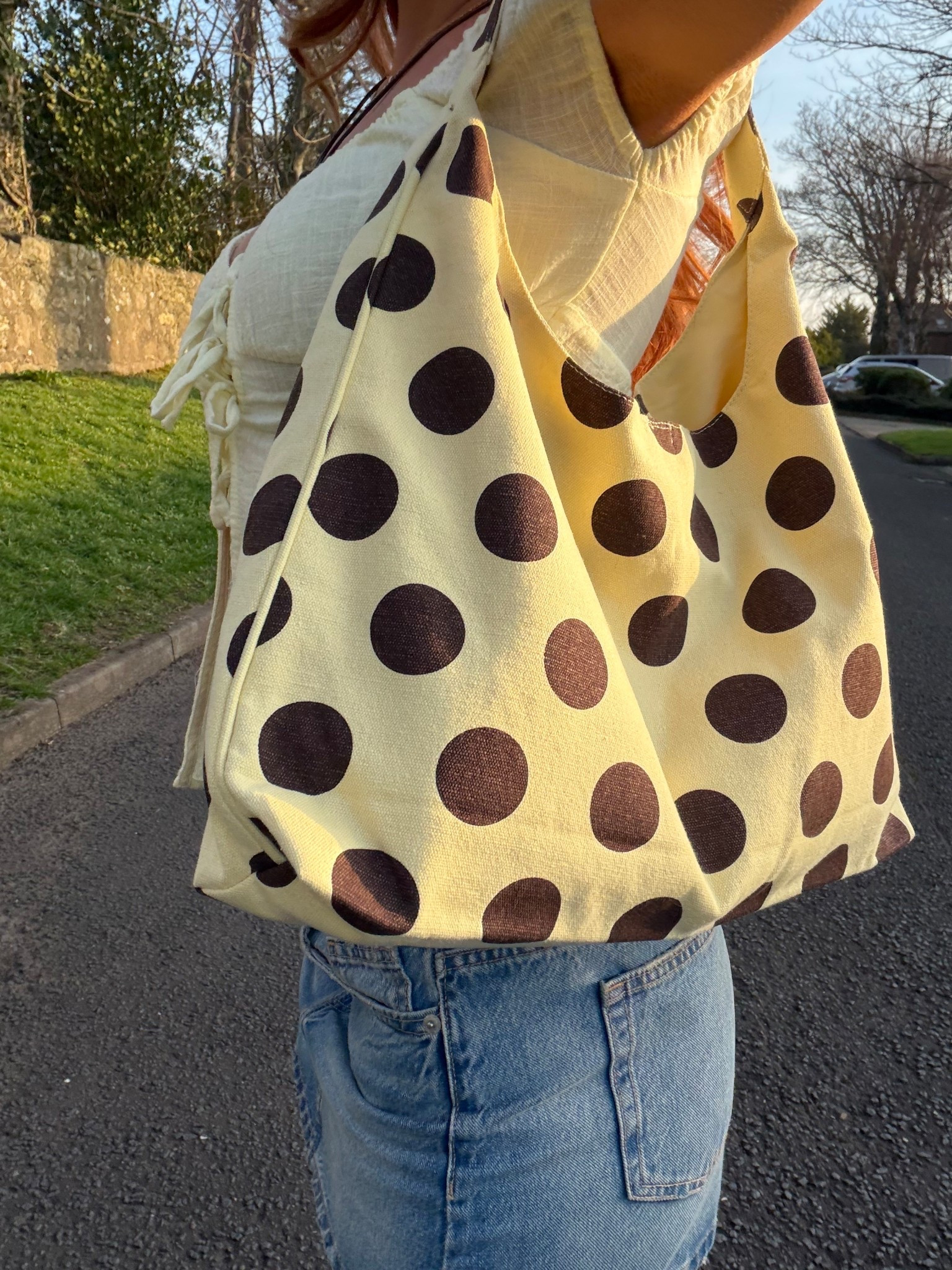 polka dot bag bershka 🧈🍯🤎

#LTKeurope #LTKuk #LTKspring