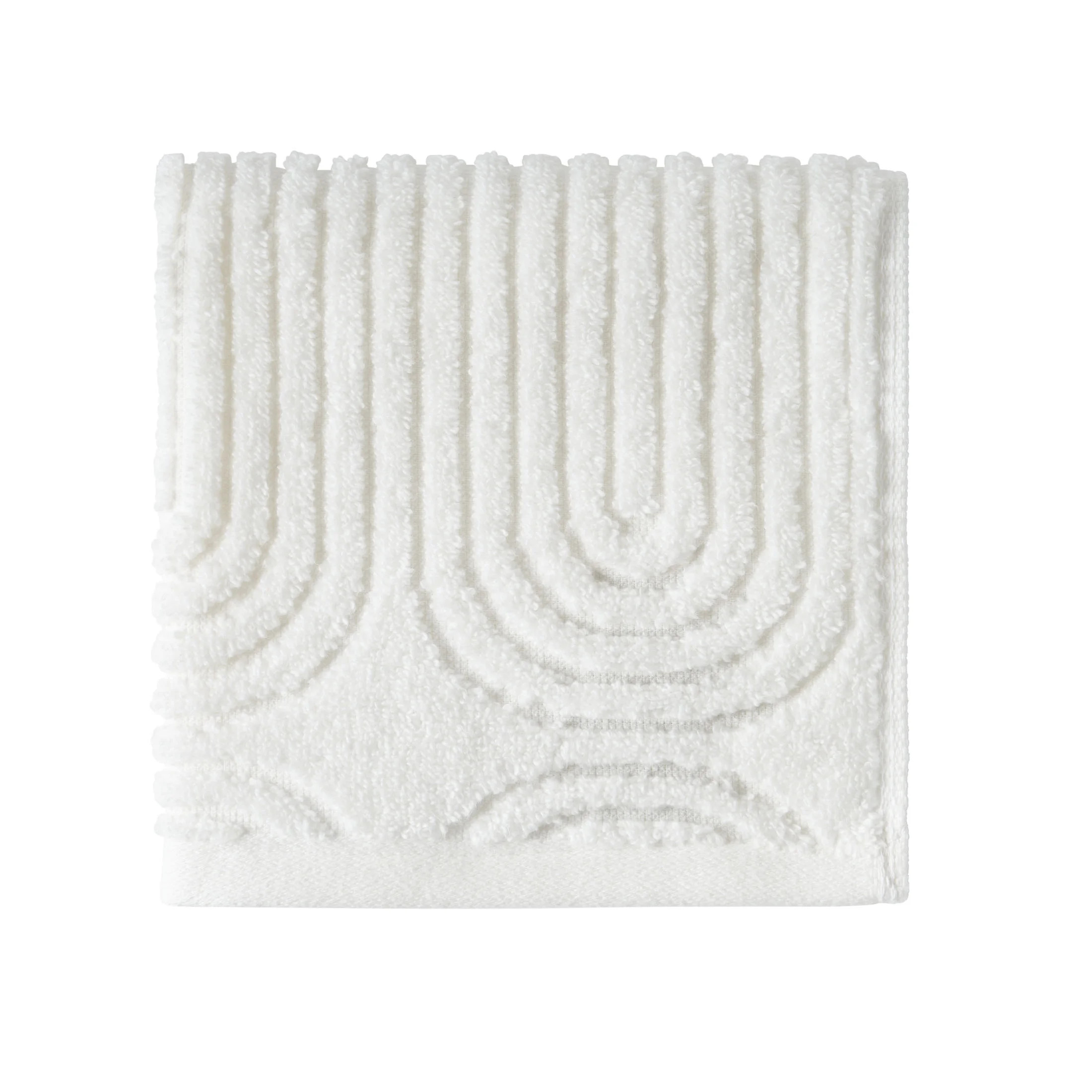 Beautiful Textured Wash Towel, 13" x 13", Off White by Drew Barrymore | Walmart (US)