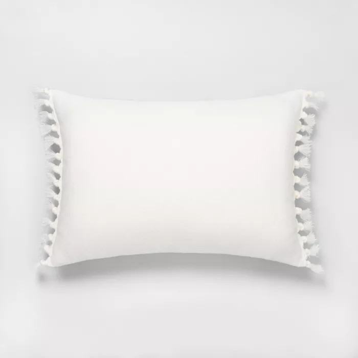 Knotted Fringe Throw Pillow - Hearth & Hand™ with Magnolia | Target