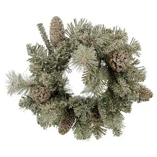 12" Flocked Pine & Pinecone Wreath by Ashland® Christmas | Michaels Stores
