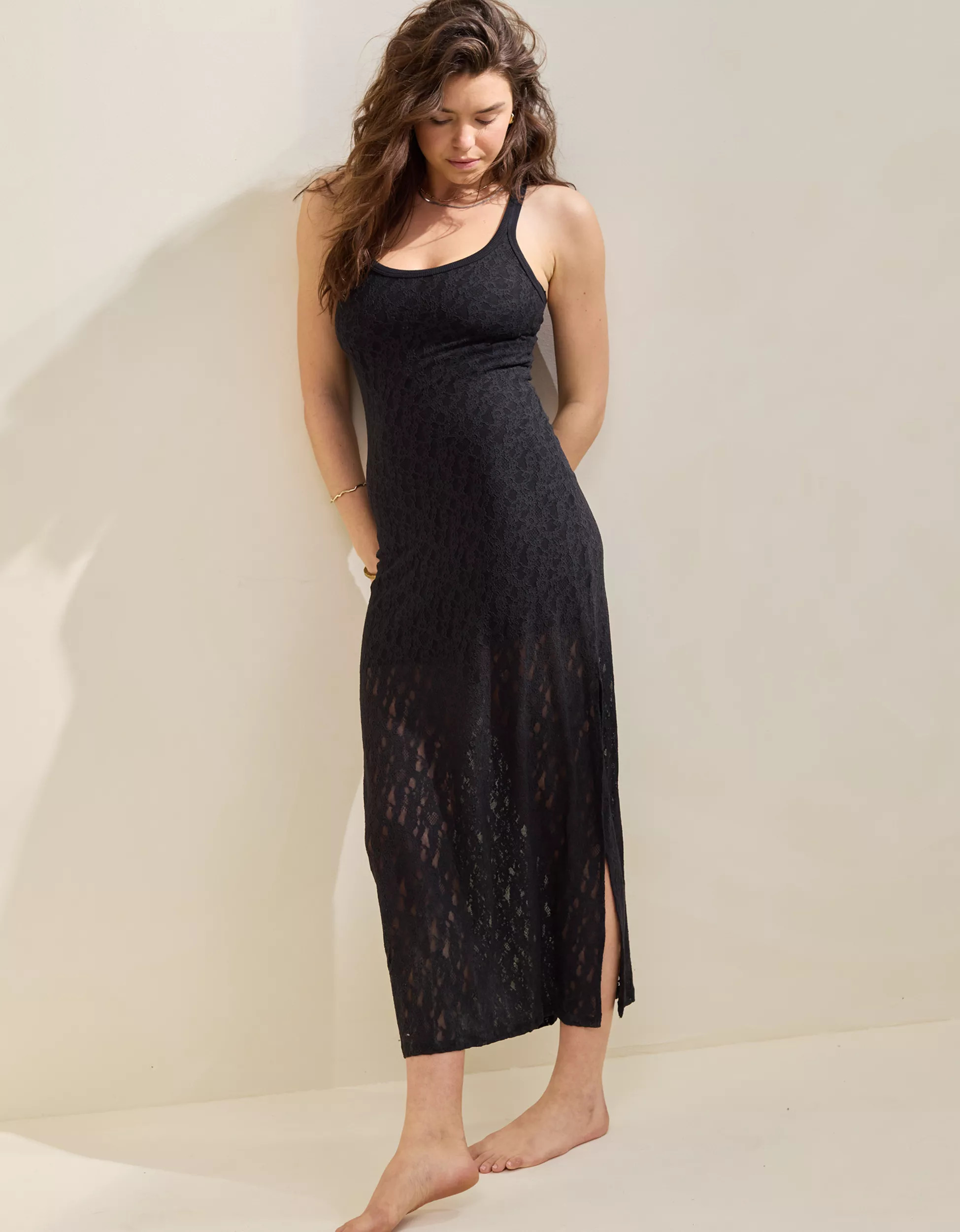 Aerie Vintage Lace Maxi Dress | Aerie