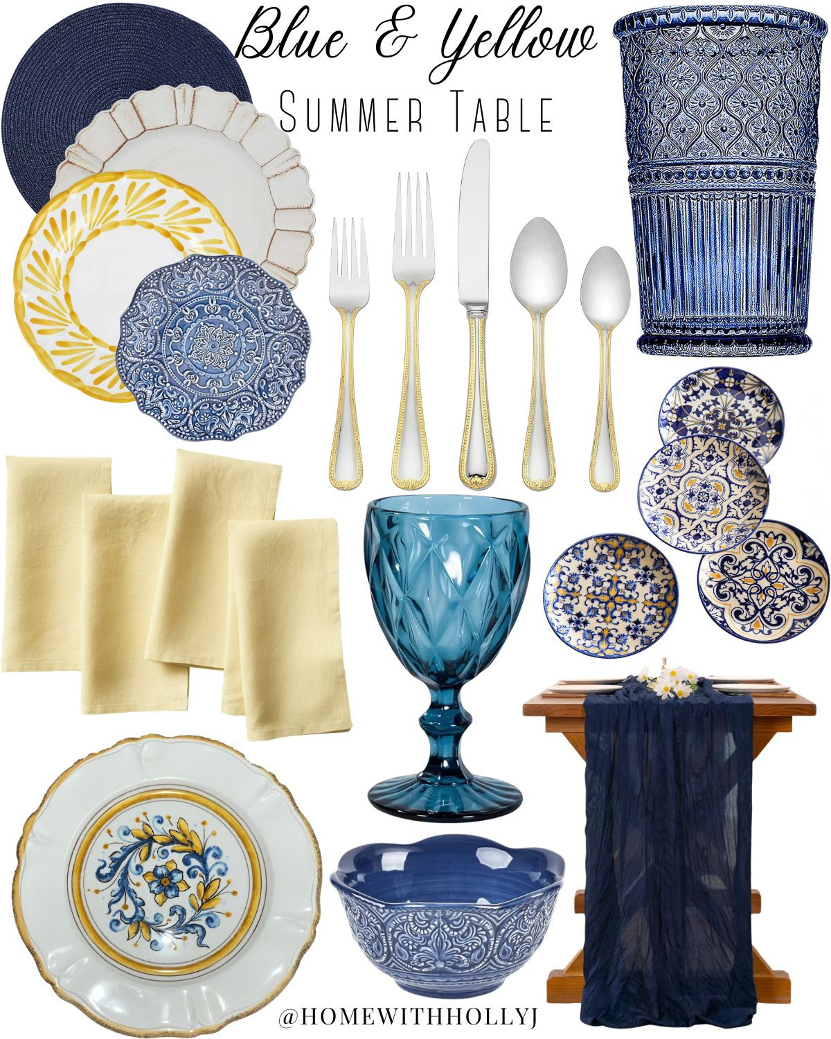 Blue + yellow summer table 💙💛 shop now
Tap to get the look ✨
#LTKHome #SummerTablescape #ShopTheLook #BlueAndYellow #HostingInspo #TableDecor #SummerDecor #LTKFinds #EntertainingAtHome #HomeStyle #HomeWithHollyJ #ShopHollyJHome 

 #LTKfoodie #LTKSeasonal #LTKHome