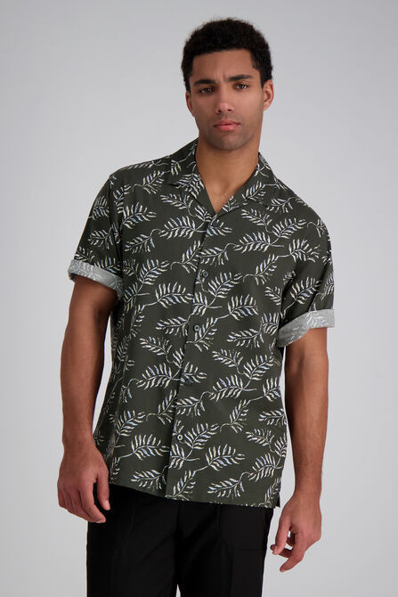 Short Sleeve Tropical Camp Shirt | Haggar.com