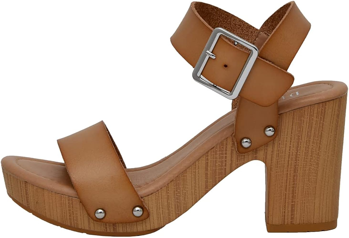 CUSHIONAIRE Women's Sydney Faux Wood Sandal +LiteSole Technology, Wide Widths Available | Amazon (US)