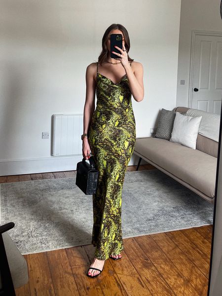 Wedding guest outfit inspiration 
Wearing a size 8 in the warehouse snake print dress
EMILY20 for an extra 20% off 