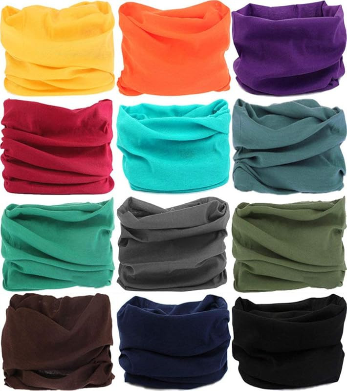 VANCROWN Headband Neck Gaiter Head Wrap Headwear Face Mask Magic Scarf Bandana for Men and Women | Amazon (US)