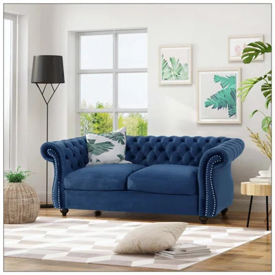 Loveseat Sofa Modern Compact Seating For Living Room Bedroom With Comfortable Cushions And Sturdy Frame | Wayfair North America