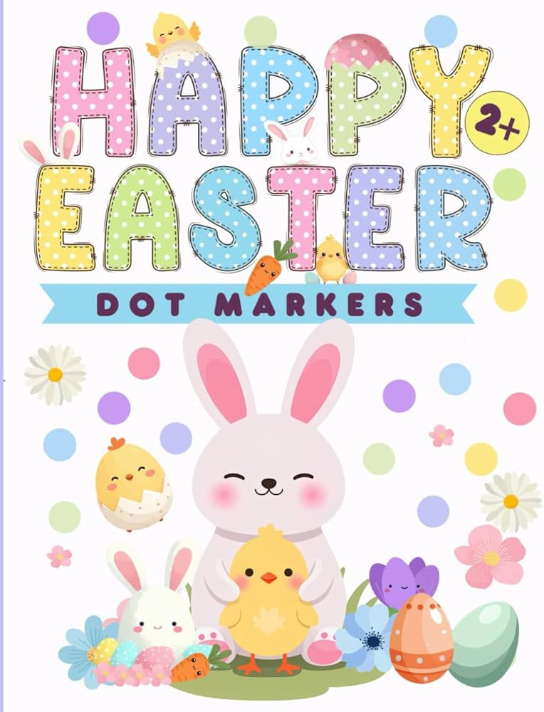 Happy Easter Dot Markers Activity Book Ages 2+: Easy Guided BIG DOTS for Kids, Toddlers, Boys, an... | Amazon (US)