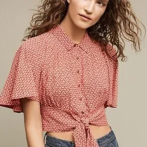 NWT Maeve Anthropologie Canna MIDI Top Sz 2 | Poshmark