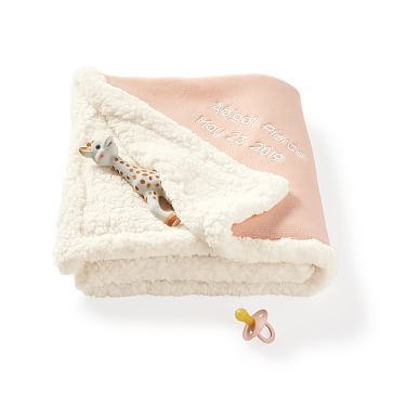 Solid Knit Baby Blanket | Mark and Graham